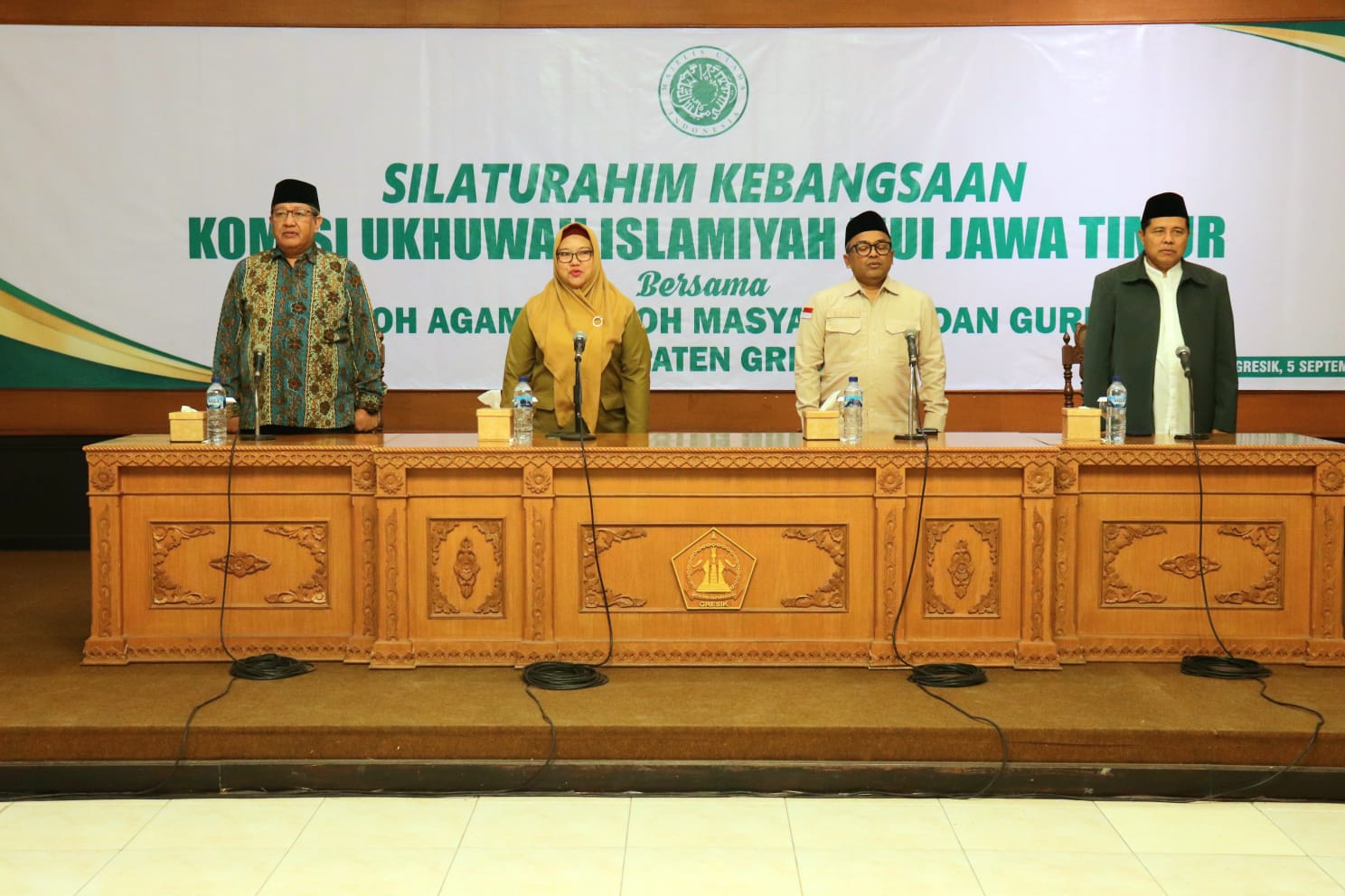 Wabup Gresik Bu Min Buka Silaturahim Kebangsaan MUI Jatim Bersama Tokoh Agama, Tokoh Masyarakat dan Guru di Kabupaten Gresik